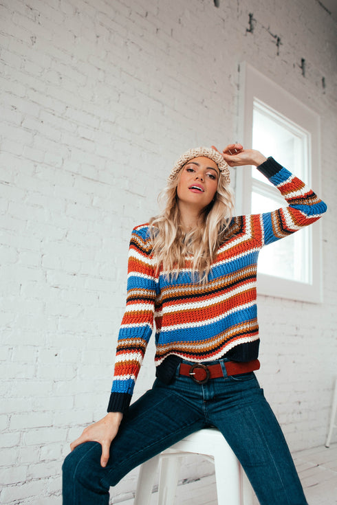 Turn It Around Striped Sweater